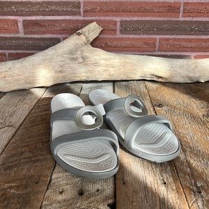 Crocs slip on sandals gray size 11